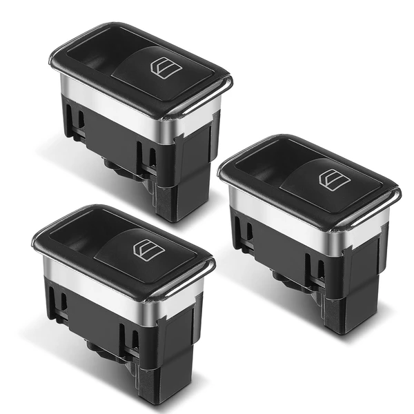 3 Pcs Front & Rear Window Switch for 2007-2009 Mercedes-Benz C280