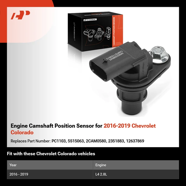 Engine Camshaft Position Sensor for 2016-2019 Chevrolet Colorado