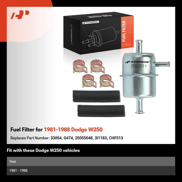 Fuel Filter for 1981-1988 Dodge W250
