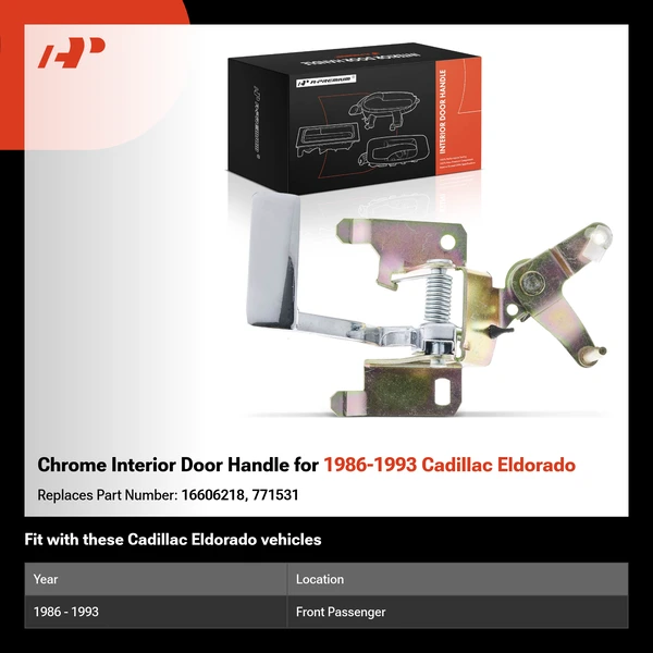 Chrome Interior Door Handle for 1986-1993 Cadillac Eldorado