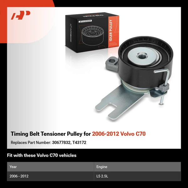 Timing Belt Tensioner Pulley for 2006-2012 Volvo C70