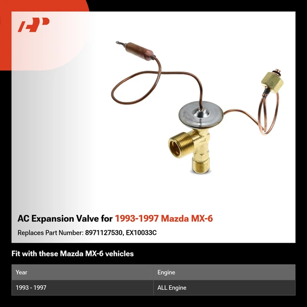 AC Expansion Valve for 1993-1997 Mazda MX-6
