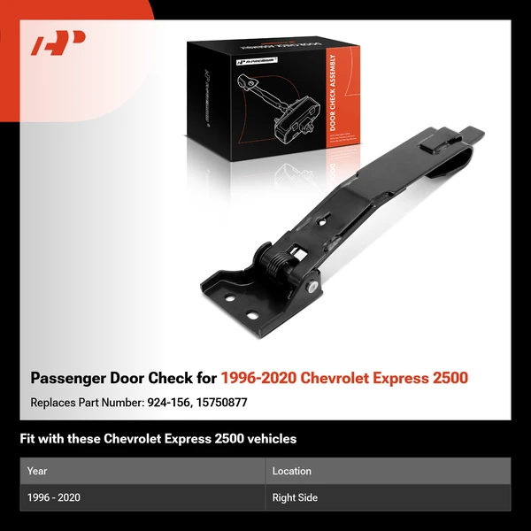 Passenger Door Check for 1996-2020 Chevrolet Express 2500