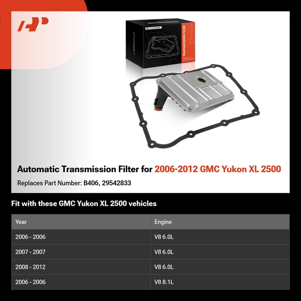Automatic Transmission Filter for 2006-2012 GMC Yukon XL 2500
