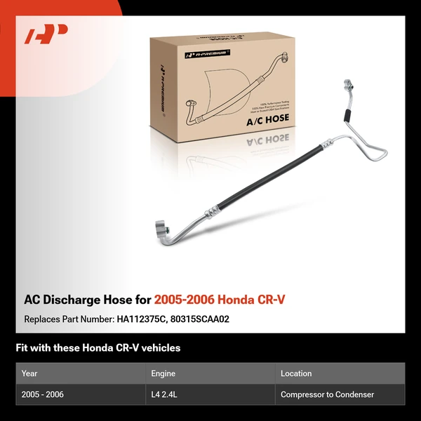 AC Discharge Hose for 2005-2006 Honda CR-V
