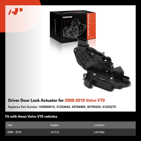 Driver Door Lock Actuator for 2008-2010 Volvo V70