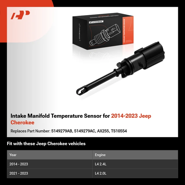 Intake Manifold Temperature Sensor for 2014-2023 Jeep Cherokee