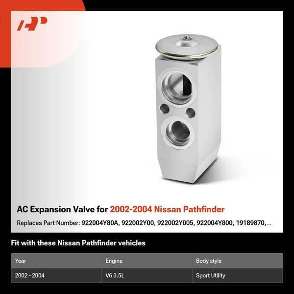 AC Expansion Valve for 2002-2004 Nissan Pathfinder