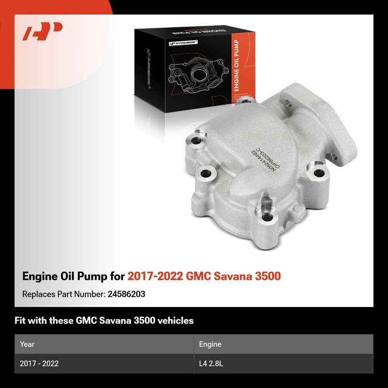 Engine Oil Pump for 2017-2022 GMC Savana 3500