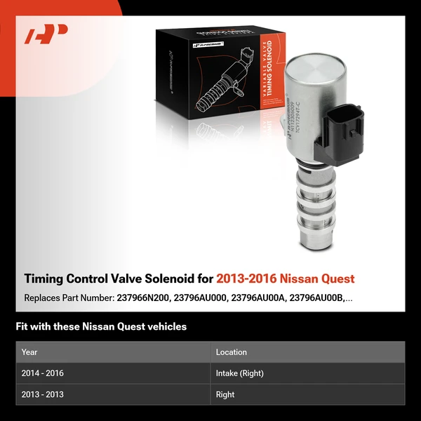 Timing Control Valve Solenoid for 2013-2016 Nissan Quest