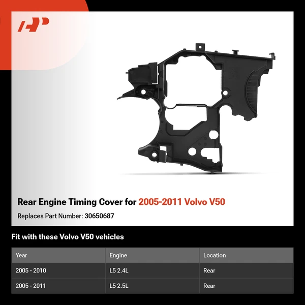 Rear Engine Timing Cover for 2005-2011 Volvo V50