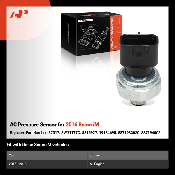 AC Pressure Sensor for 2016 Scion iM