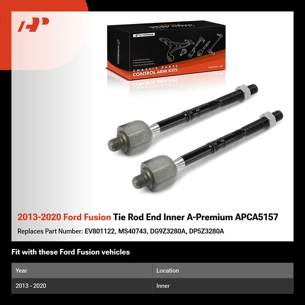 2013-2020 Ford Fusion Tie Rod End Inner A-Premium APCA5157