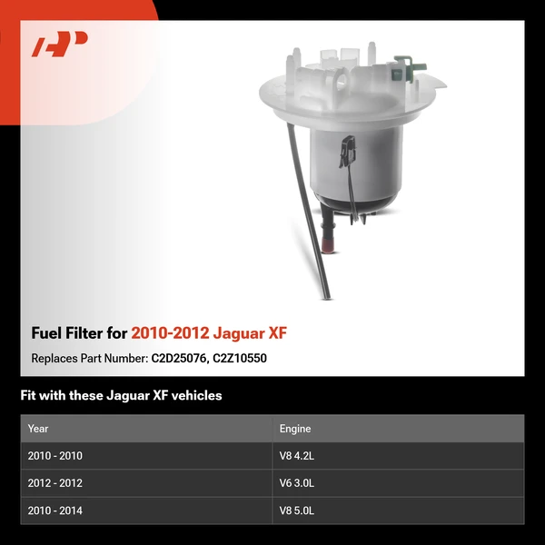 Fuel Filter for 2010-2012 Jaguar XF