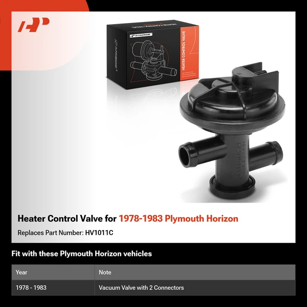Heater Control Valve for 1978-1983 Plymouth Horizon
