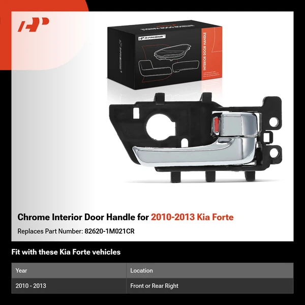 Chrome Interior Door Handle for 2010-2013 Kia Forte