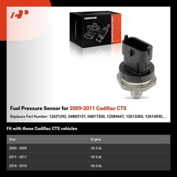 Fuel Pressure Sensor for 2009-2011 Cadillac CTS