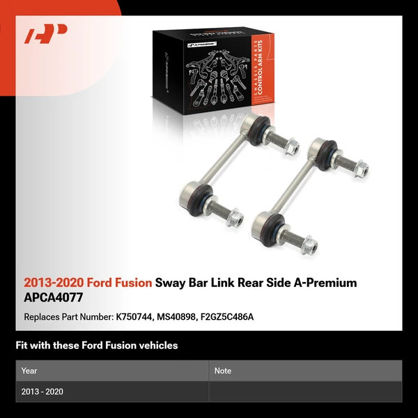 2013-2020 Ford Fusion Sway Bar Link Rear Side A-Premium APCA4077
