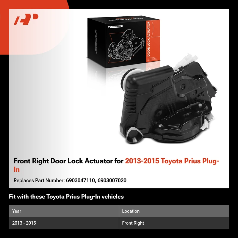 Front Right Door Lock Actuator for 2013-2015 Toyota Prius Plug-In