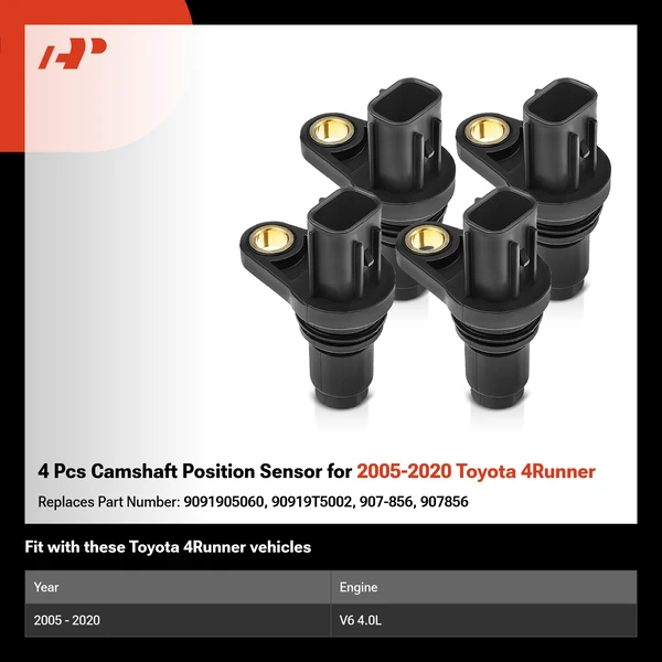 4 Pcs Camshaft Position Sensor for 2005-2020 Toyota 4Runner