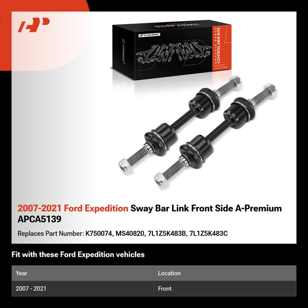 2007-2021 Ford Expedition Sway Bar Link Front Side A-Premium APCA5139