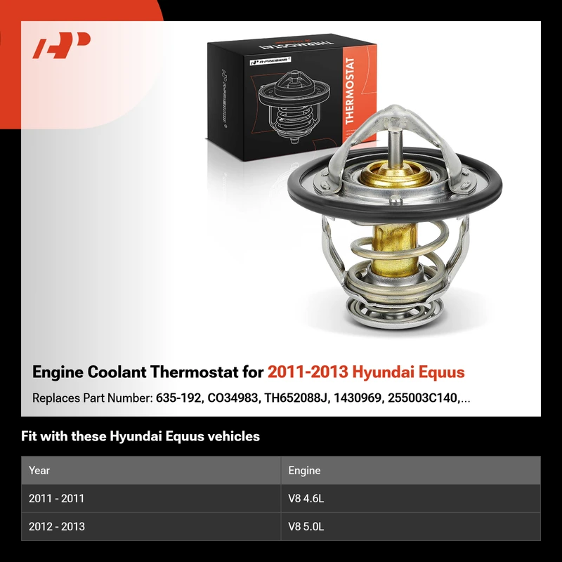 Engine Coolant Thermostat for 2011-2013 Hyundai Equus