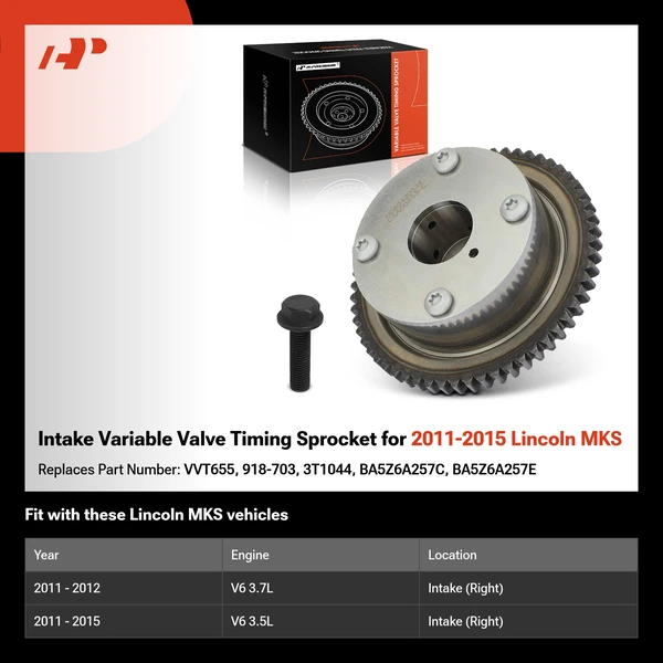 Intake Variable Valve Timing Sprocket for 2011-2015 Lincoln MKS