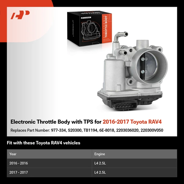 Electronic Throttle Body with TPS for 2016-2017 Toyota RAV4