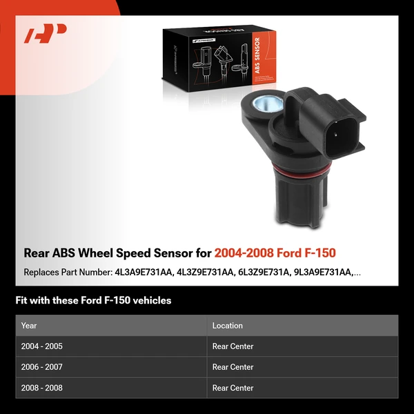 Rear ABS Wheel Speed Sensor for 2004-2008 Ford F-150