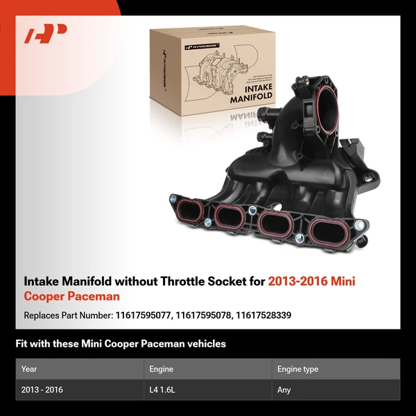 Intake Manifold without Throttle Socket for 2013-2016 Mini Cooper Paceman