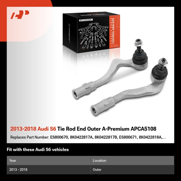 2013-2018 Audi S6 Tie Rod End Outer A-Premium APCA5108