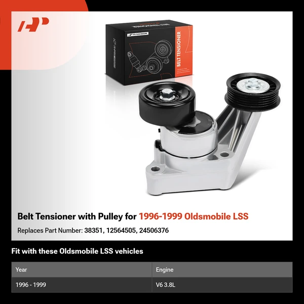 Belt Tensioner with Pulley for 1996-1999 Oldsmobile LSS