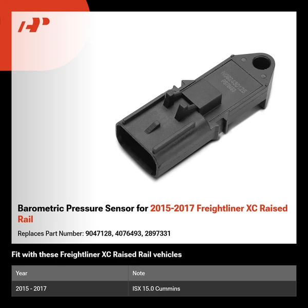 Barometric Pressure Sensor for 2015-2017 Freightliner XC Raised Rail