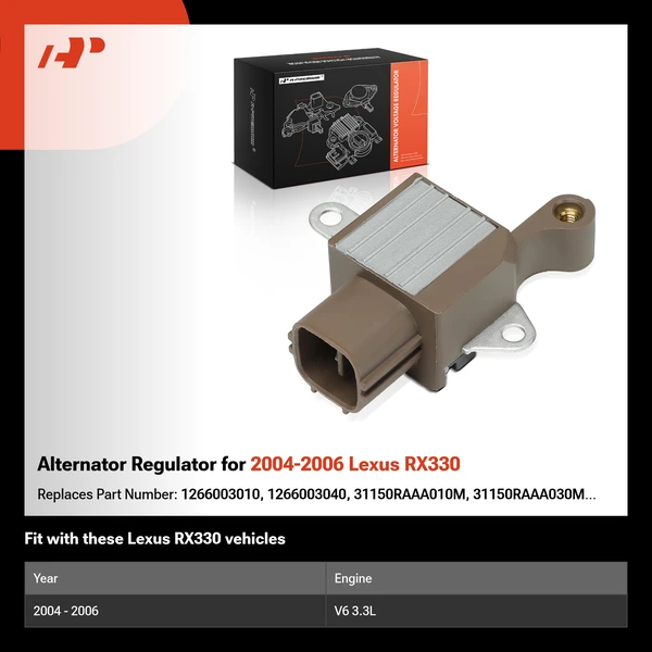 Alternator Regulator for 2004-2006 Lexus RX330