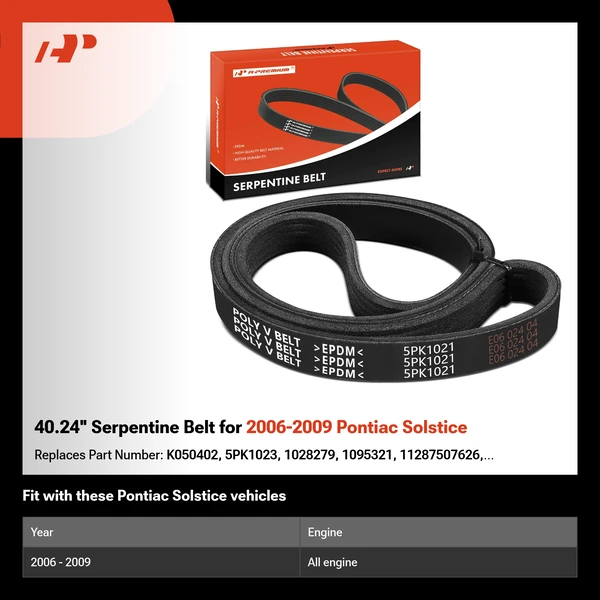 40.24'' Serpentine Belt for 2006-2009 Pontiac Solstice