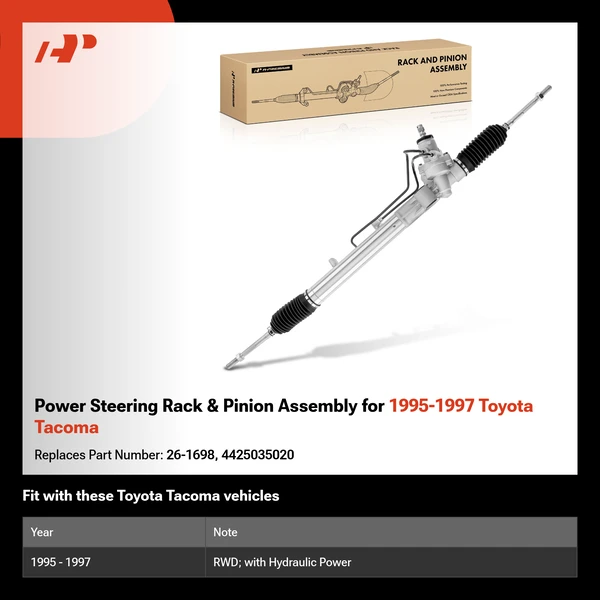 Power Steering Rack & Pinion Assembly for 1995-1997 Toyota Tacoma
