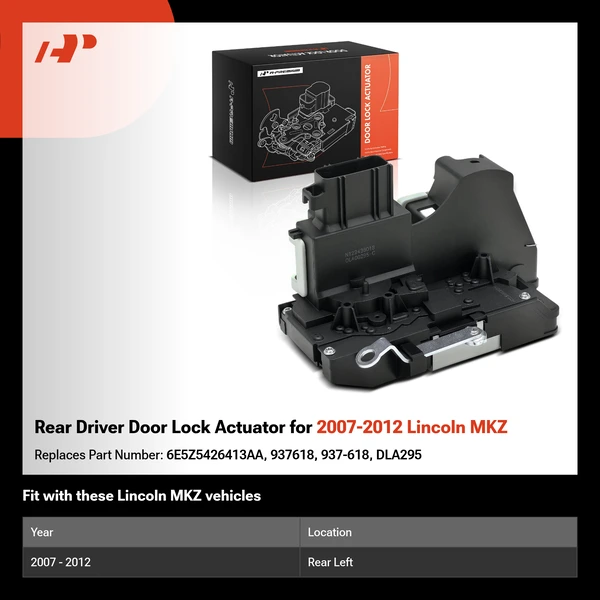 Rear Driver Door Lock Actuator for 2007-2012 Lincoln MKZ