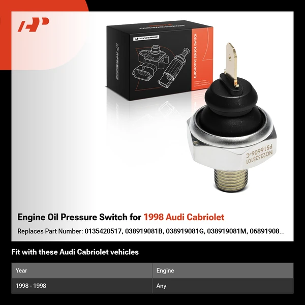 Engine Oil Pressure Switch for 1998 Audi Cabriolet