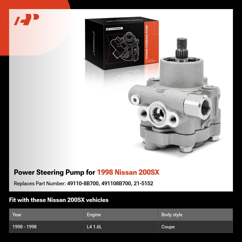 Power Steering Pump for 1998 Nissan 200SX