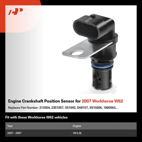 Engine Crankshaft Position Sensor for 2007 Workhorse W62