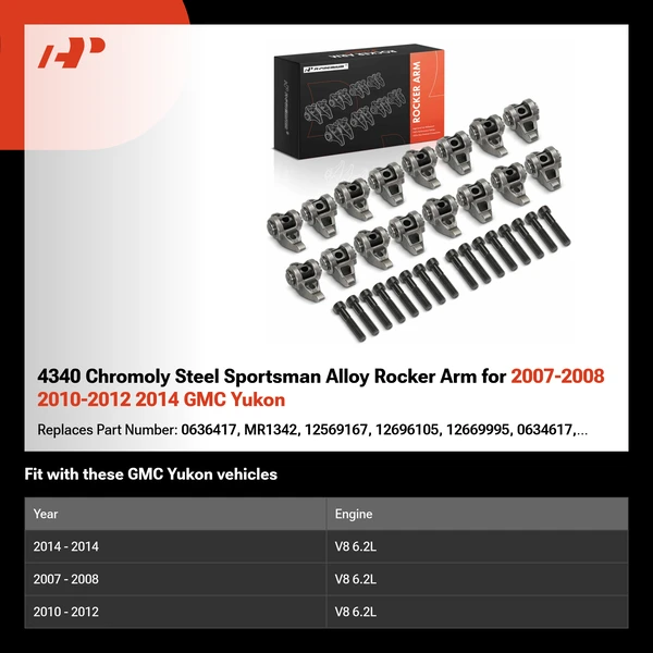 4340 Chromoly Steel Sportsman Alloy Rocker Arm for 2007-2008 2010-2012 2014 GMC Yukon
