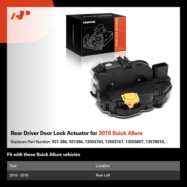 Rear Driver Door Lock Actuator for 2010 Buick Allure