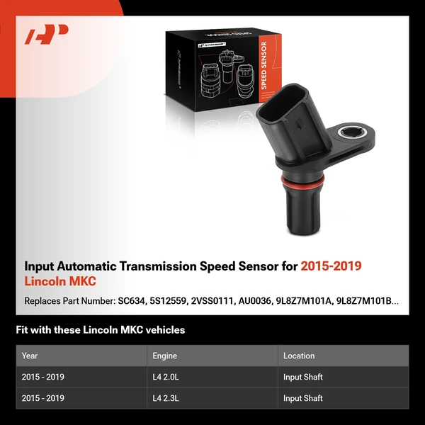Input Automatic Transmission Speed Sensor for 2015-2019 Lincoln MKC