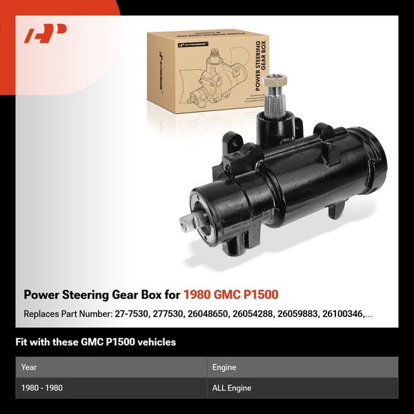 Power Steering Gear Box for 1980 GMC P1500