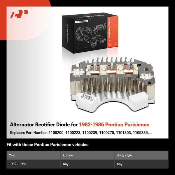 Alternator Rectifier Diode for 1982-1986 Pontiac Parisienne