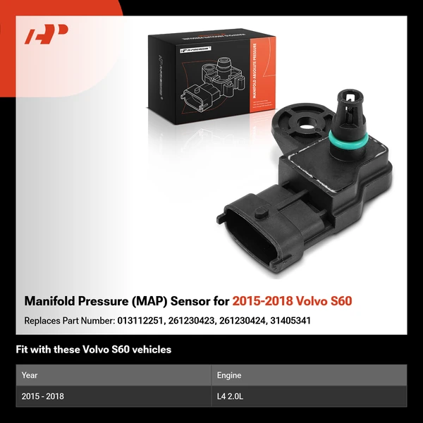 Manifold Pressure (MAP) Sensor for 2015-2018 Volvo S60