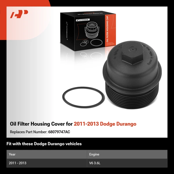 Oil Filter Housing Cover for 2011-2013 Dodge Durango