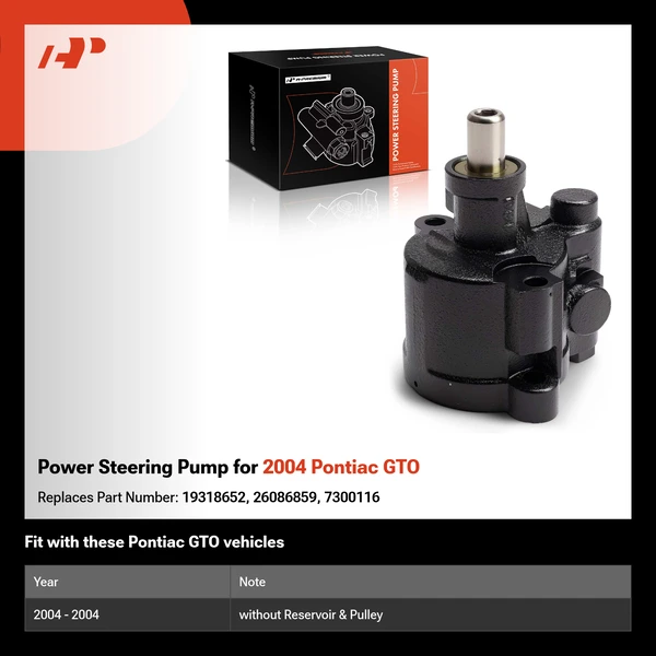 Power Steering Pump for 2004 Pontiac GTO