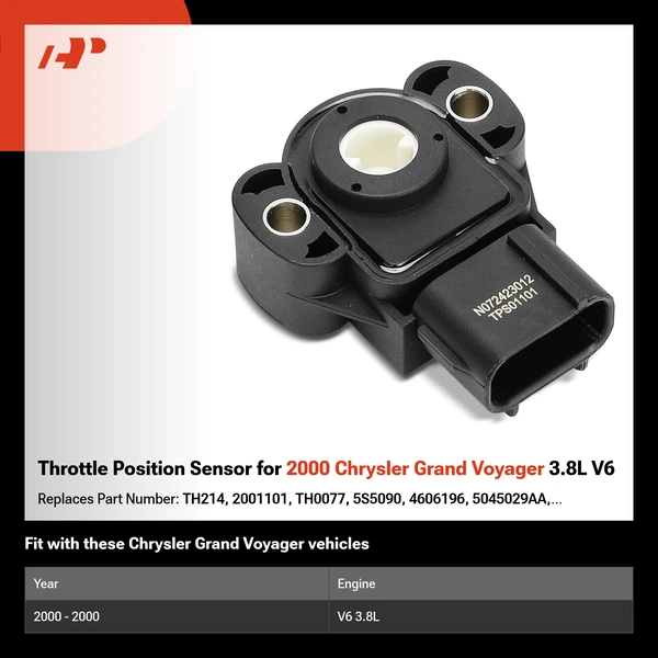 Throttle Position Sensor for 2000 Chrysler Grand Voyager 3.8L V6
