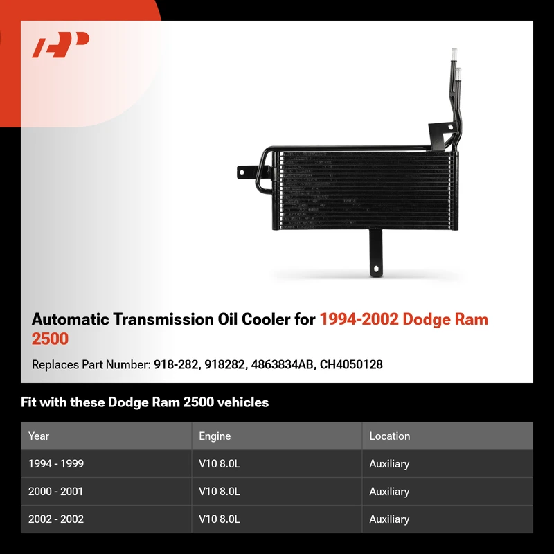 Automatic Transmission Oil Cooler for 1994-2002 Dodge Ram 2500